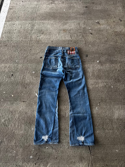DV PLAID JEANS (W32 × L34)