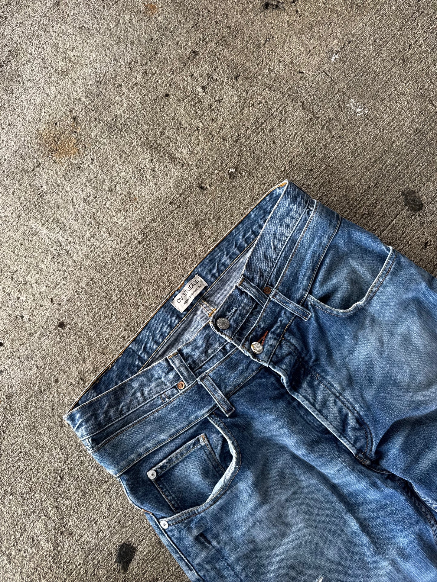 DV PLAID JEANS (W32 × L34)